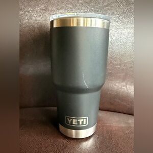 YETI Big Cedar Matte Black Stainless Steel Tumbler, 30oz